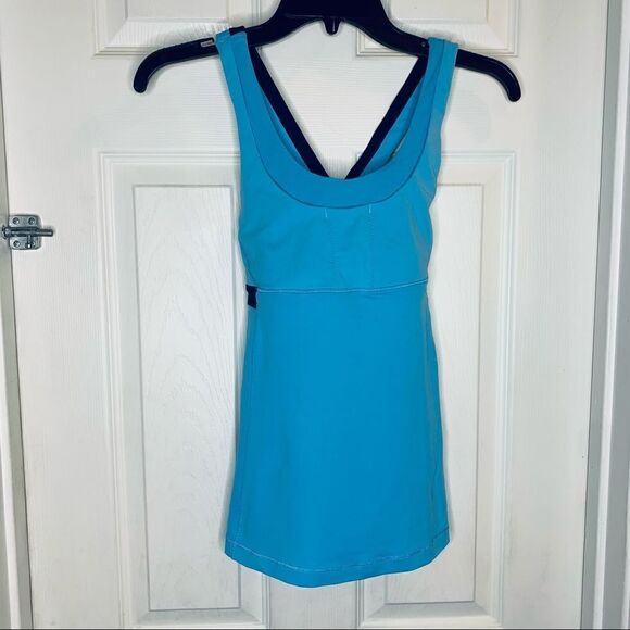Lululemon Stuff Your Bra Tank II Blue Moon/Inkwell - Picture 1 of 7